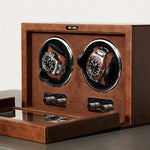 Remontoir Montres Automatiques Rothwell Double Marron 