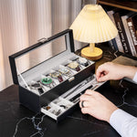 Boite à Montre tiroirs Bijoux Noir