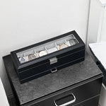 Boite à Montre tiroirs Bijoux Noir