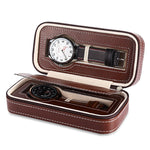 Boite à Montres de Voyage <br> en Cuir - Boite à Montre