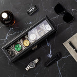 Boite à Montre tiroirs Bijoux Noir
