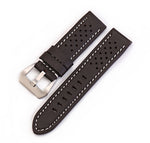 Bracelet Montre Cuir Noir Vintage - Boite à Montre