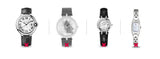 Bracelet Montre Cuir Noir Vintage - Boite à Montre