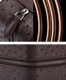 Coffret à Montre en Cuir d'Autruche