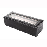 Boite de Montres Vide <br> Imitation Croco Noir - Boite à Montre