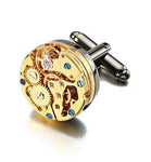 Boutons de Manchette 100% tendance <br> avec Mécanisme Montre Visible
