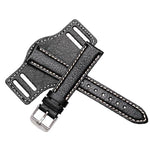 Bracelet Montre Cuir Vintage large - Boite à Montre