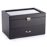 Coffret à Montre en Carbone avec Tiroir