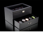 Coffret à Montre en Carbone avec Tiroir