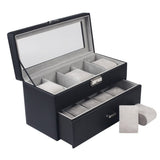 Coffret à Montre en Cuir avec Tiroir