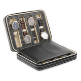 Boite à Montres <br> en Cuir Noir - Boite à Montre